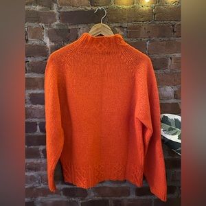 Orange wool sweater